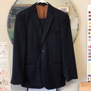 Blue Pinstripe Slim Fit Suit